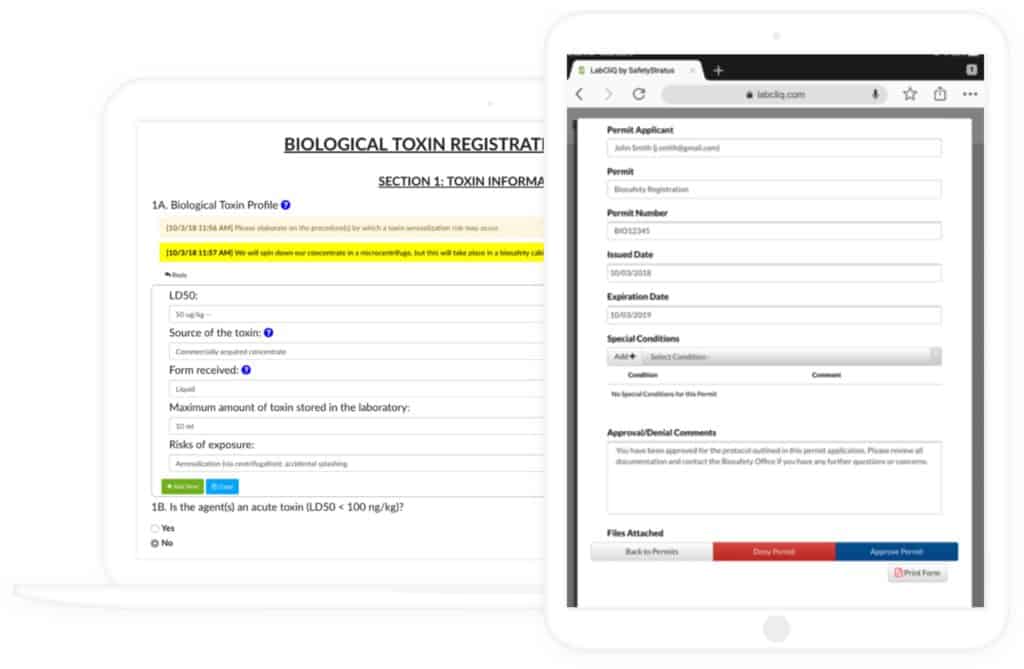 Biological Safety & Protocol Management Module